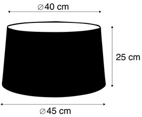 Lámpabúra lenvászon fekete 45/25