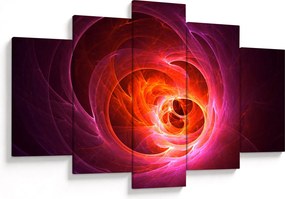 Modern rózsaszín absztrakció képe (150x105 cm)
