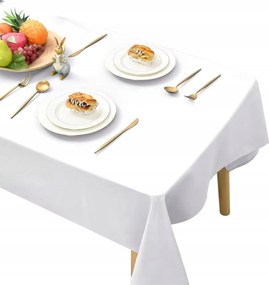 Abrosz sima foltálló könnyű fehér 130 x 130 cm Hiasan