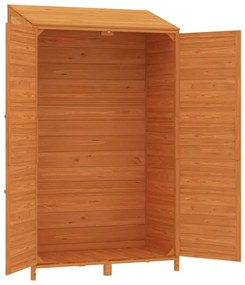 barna tömör fenyőfa kerti fészer 102x52x174,5 cm