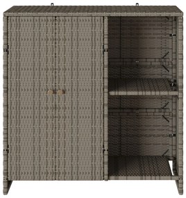 Tárolószekrény Szürke 100x36x102 cm Rattan