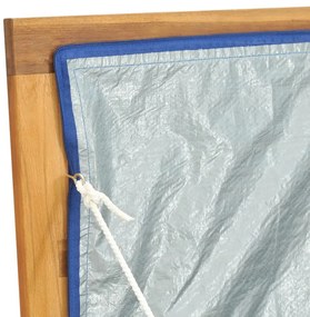 tömör tíkfa kerti láda 175 x 50 x 55 cm