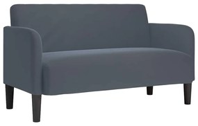 sötétszürke bársony loveseat kanapé 109 cm