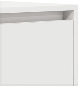 Oldalszekrény Fehér 120x41x75 cm MDF