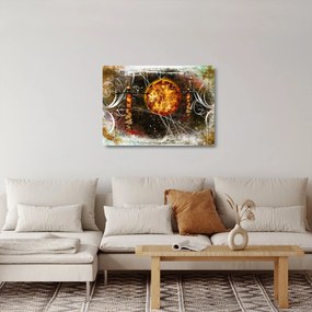 Egy őskori festmény képe (üvegen) (70x50 cm)