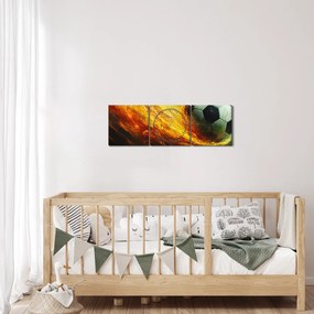 Kép - Focilabda repülés közben (órával) (90x30 cm)
