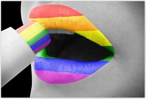 Poszterek 200x135 Szivárványos ajkak