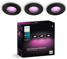 Philips Hue XAMENTO 3x LED RGBW stmívatelné koupelnové svítidlo, 1xGU10/4,2W, IP