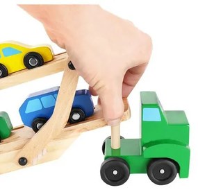 Wooden truck - trailer + set of cars 22698