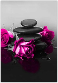 Poszterek 70x100 Rózsaszín rózsa Spa Wellness
