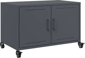 vidaXL antracitszürke acél TV-szekrény 68 x 39 x 43,5 cm
