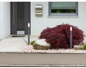 Globo 3159AS - Kültéri érzékelős lámpa BOSTON 1xE27/15W/230V IP44 110 cm antracit