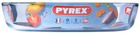 Pyrex üveg sütőedény ovális 2,2 l, 30 x 21 x 6 cm,30 x 21 x 6 cm