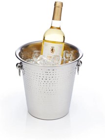Elegáns fém pezsgőhűtő vödör ezüst Barcaft