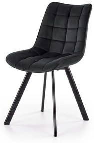 K332 kárpitozott szék - fekete