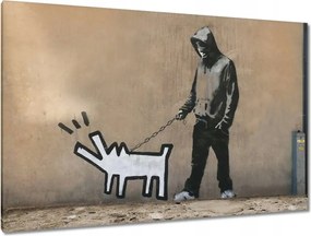 Festmények 120x80 Banksy Kutya