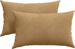 vidaXL Kanapé párnák 2 pcs Barna 50 x 30 cm Bársonyos szövet
