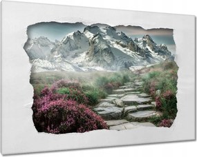 Festmények 120x80 Hegyi kilátás Tájkép Köd