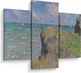Kép - Claude Monet, Cliff Walk at Pourville, reprodukciók (90x60 cm)