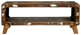 Dohányzóasztal 90x50x35 cm Tömör Fa Újrahasznosított