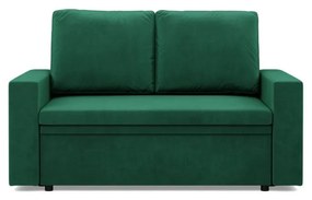 Zeus kanapé, bársony, hab töltet, egyenes kartámasz, zöld