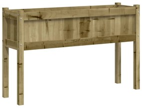 impregnált fenyőfa kerti virágláda lábakkal 110 x 31 x 70 cm