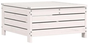 Fehér tömör fenyőfa kerti lábtartó 62 x 63,5 x 32 cm