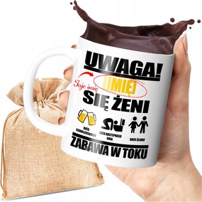 Bögre Személyre Szabott Nyomtatással Figyelem A Neved Megnősül Nyomtatás