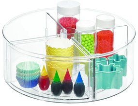 Átlátszó kerek tárolódoboz, Ø 29 cm - iDesign The Home Edit