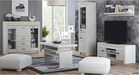 Ágy, kőris fehér, 160x200, INFINITY I-19