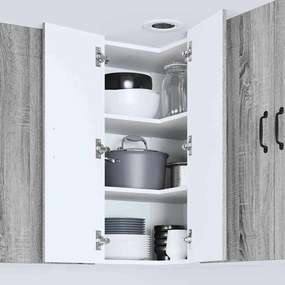 Fali konyhaszekrény Szürke Sonoma 57 x 57 x 80 cm Faanyag