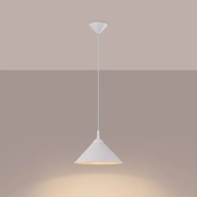 Sollux SL.1325 - Csillár zsinóron ZUMA 1xE27/15W/230V átm. 30 cm fehér