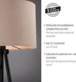 Paul Neuhaus modern állólámpa green duro bézs fekete pln14894-39