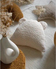 Krémszínű buklé párna gyerek kanapéhoz Bear – Wigiwama