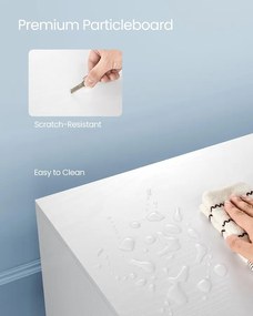 TV szekrény 2 ajtóval, 40 x 140 x 50 cm, fehér