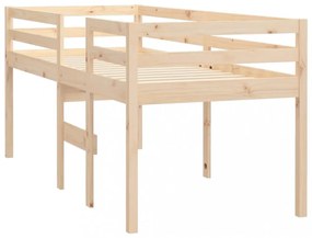 tömör fenyőfa magasított ágy 90x190 cm