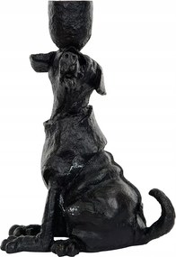 Gyertyatartó Kandeláber Kutya fekete matt hálószoba nappali