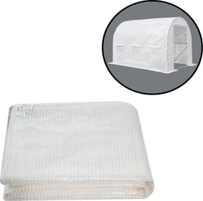 Melegház fólia 200x200x300 cm váz nélkül fehér