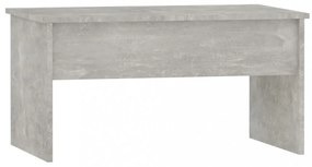 betonszürke szerelt fa dohányzóasztal 80 x 50,5 x 41,5 cm