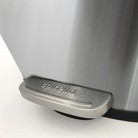 Spirella Pedálos szemetes soft-close Akira 12 l,csiszolt rozsdamentes acél, 12 l