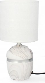 Asztali lámpa dekoráció glamour kerámia lámpabúra éjjeli lámpa fehér