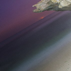 Kép - tengeri szikla (órával) (90x30 cm)