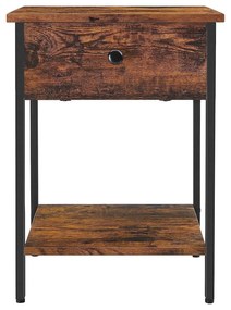 Éjjeliszekrény, oldalasztal fiókkal és polccal 40 x 55 x 40 cm