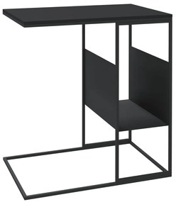 Fekete szerelt fa kisasztal 55x36x59,5 cm