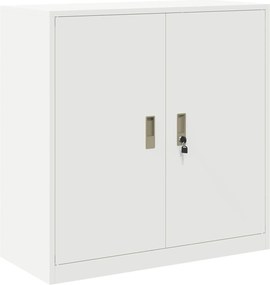 vidaXL Tárolószekrény Fehér 90 x 40 x 90 cm Acél