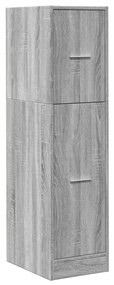 szürke sonoma színű szerelt fa patikaszekrény 30x118x77,5 cm
