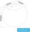 UNIVERSO Gipsz fali lámpa 1xG9 Max.25w 150x130x130mm IP20 fehér