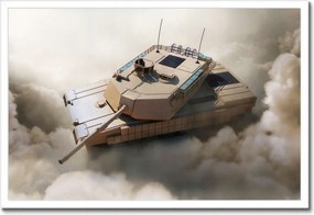 Poszterek keretben 60x40 Nehéz katonai tank