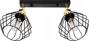 King Berry Fali-mennyezeti Lámpatest 2XE27 Fekete