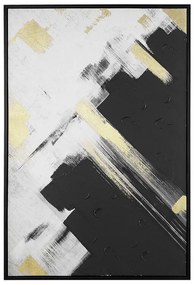 Fekete és fehér keretezett kép 63 x 93 cm SORA Beliani